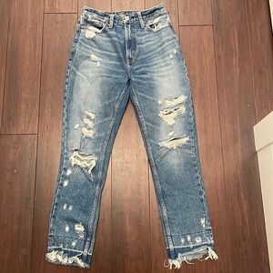 Abercrombie High Rise Girlfriend Jeans